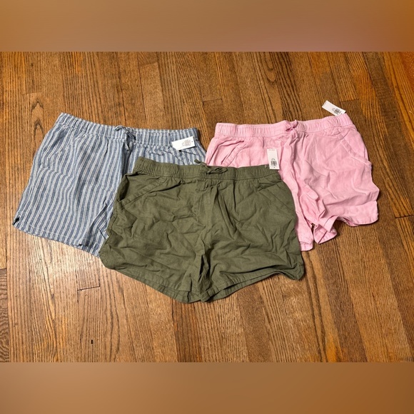 NWT Lot of 3 Linen Blend Shorts